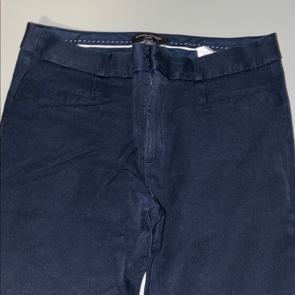 Banana Republic navy Sloan pants cropped